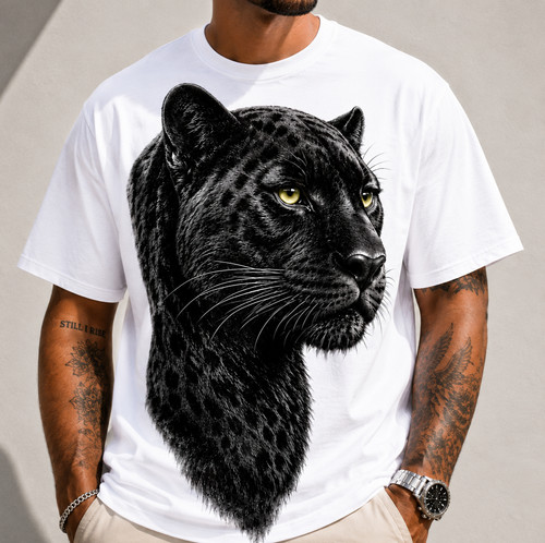 Black panther face graphic - face,